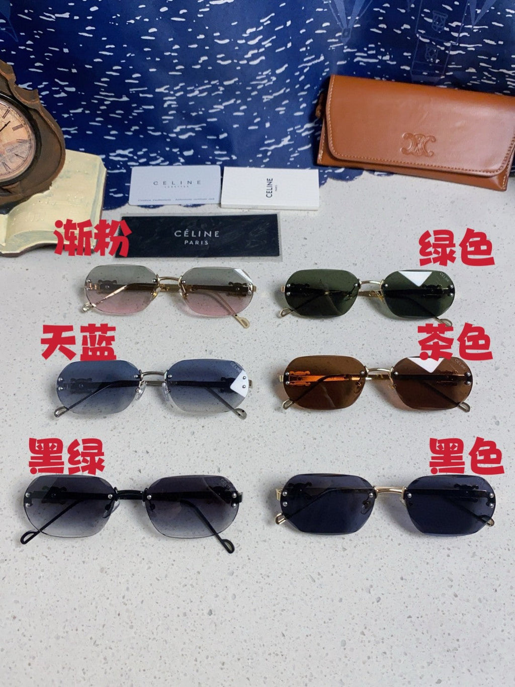 Celine Fashion Gray Lens Sunglasses for Men & Women - 398823 - detail image 12