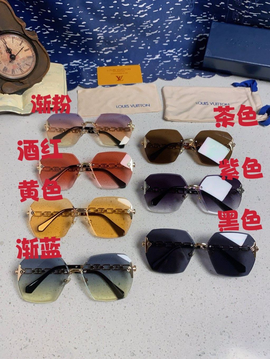 Louis Vuitton Oversized Brown Lens Sunglasses for Men & Women - detail image 11