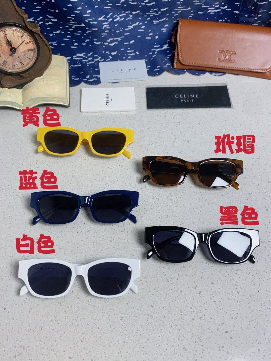 Celine Fashion Blue Lens Sunglasses for Men & Women - 358285 - detail image 12