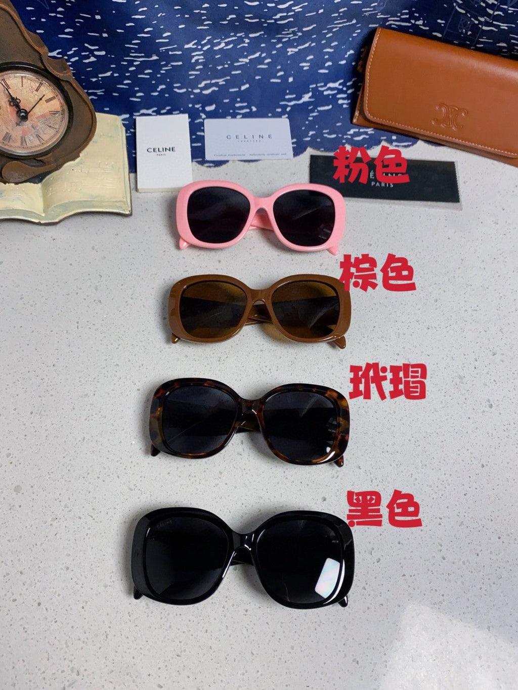 Celine Oversized Brown Lens Sunglasses for Men & Women - 934649 - detail image 11