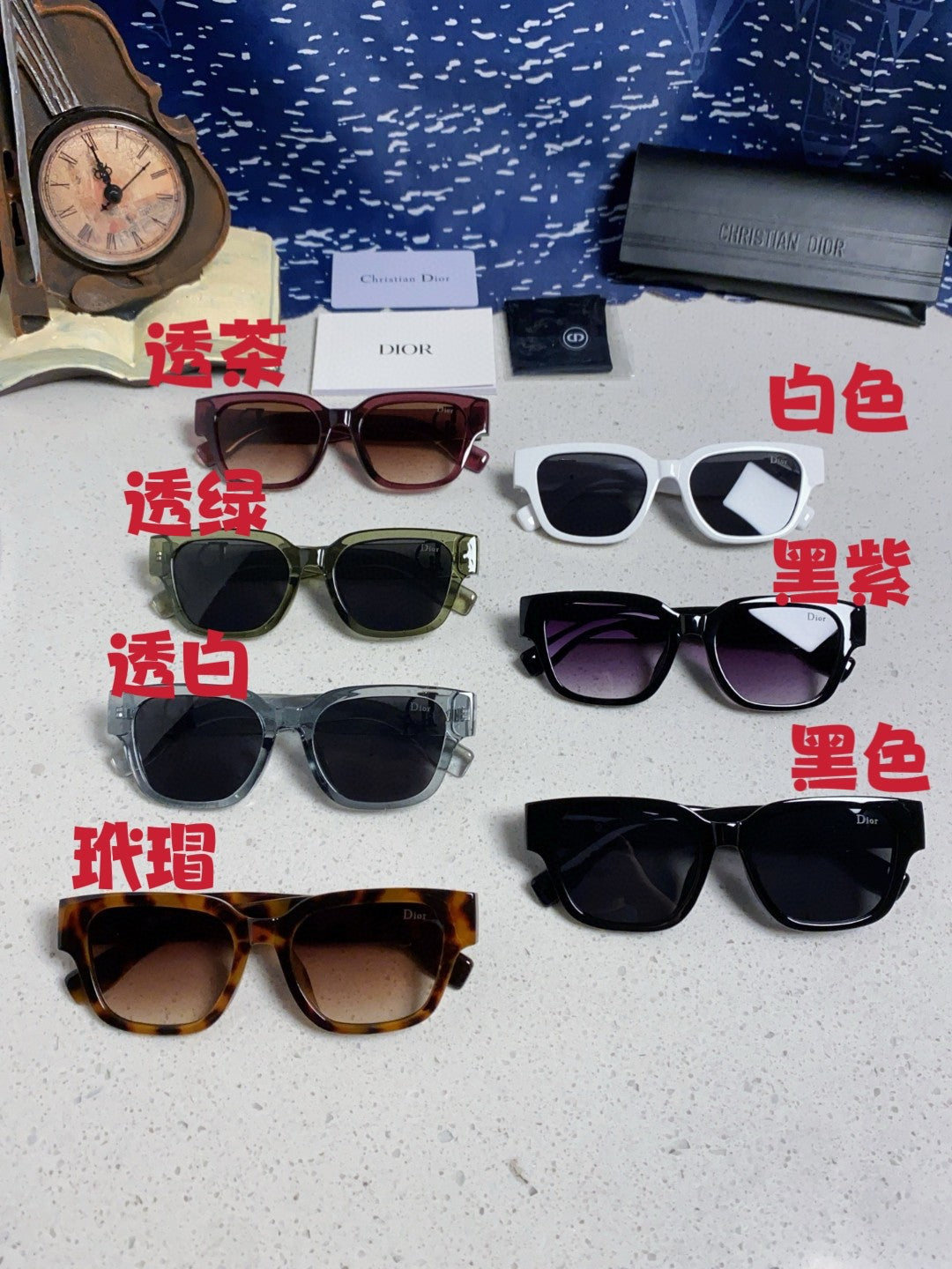 Dior Oversized Black Lens Sunglasses for Women - 382393 - detail image 11