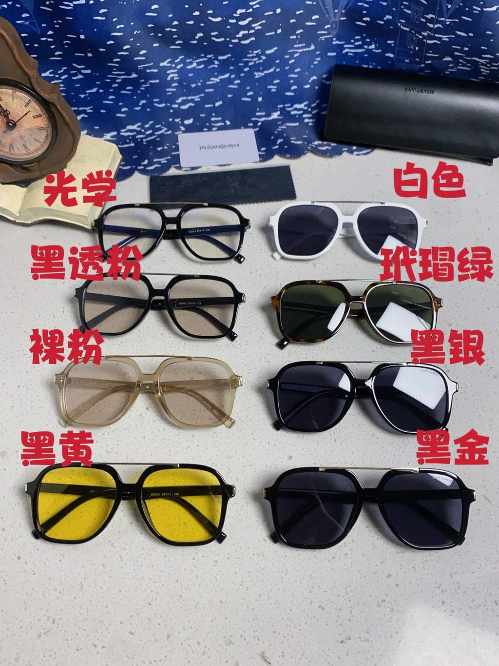 Saint Laurent SL545 Square Silver Lens Sunglasses for Men & Women - 867140 - detail image 11