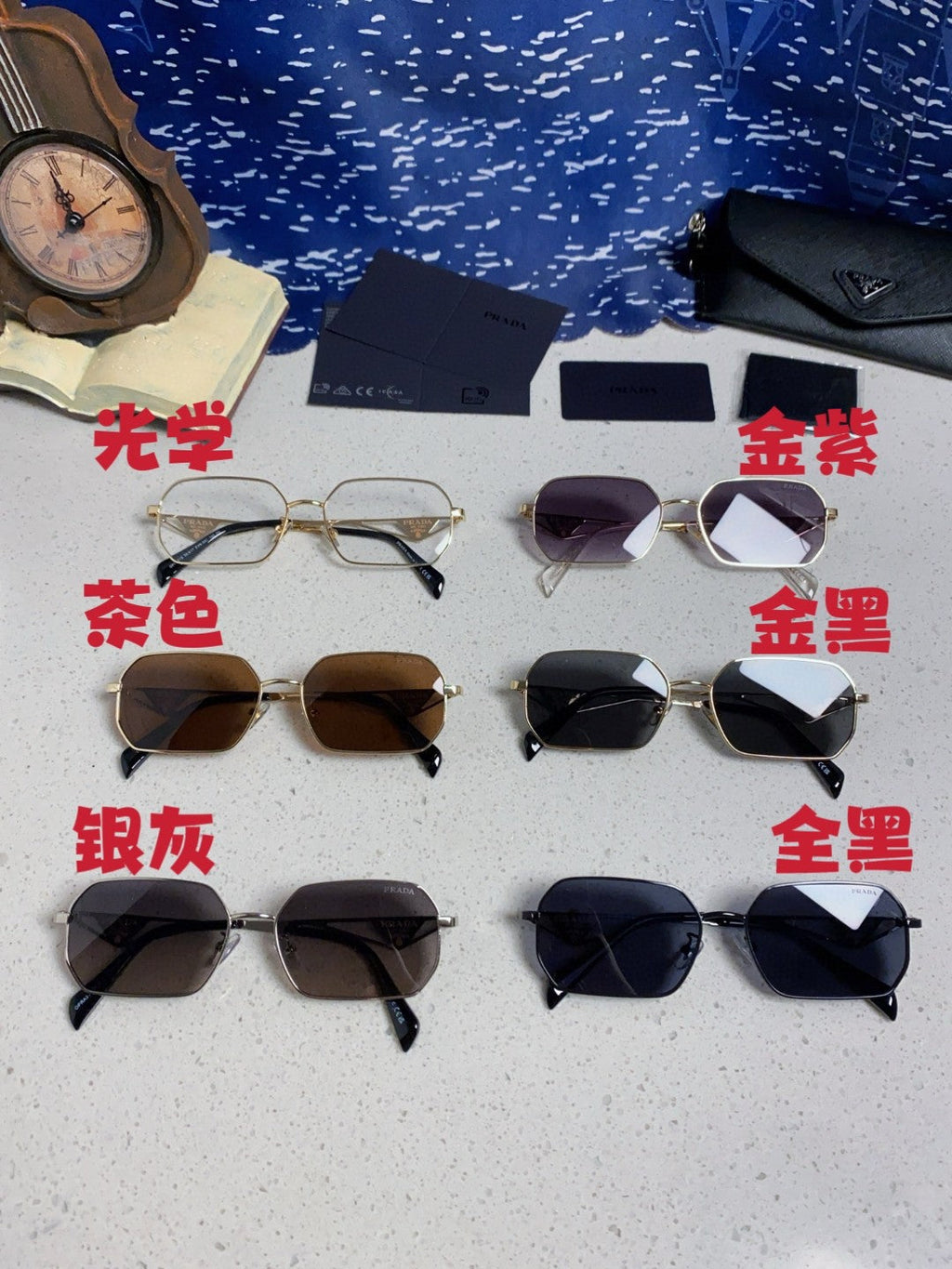 Prada A51S Fashion Silver Lens Sunglasses for Men & Women - 465630 - detail image 12