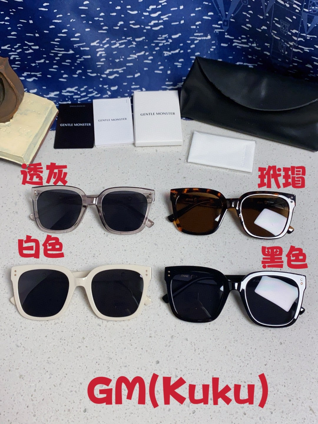Gentle Monster KUKU Polarized Square Brown Lens Sunglasses for Women - detail image 13