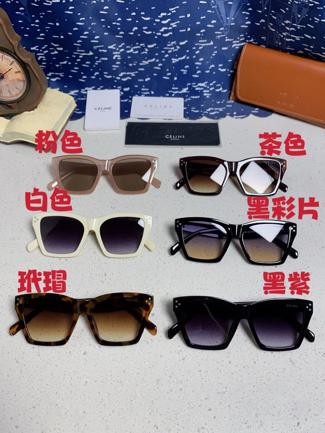 Celine Square Silver Lens Sunglasses for Men & Women - 431937 - detail image 12