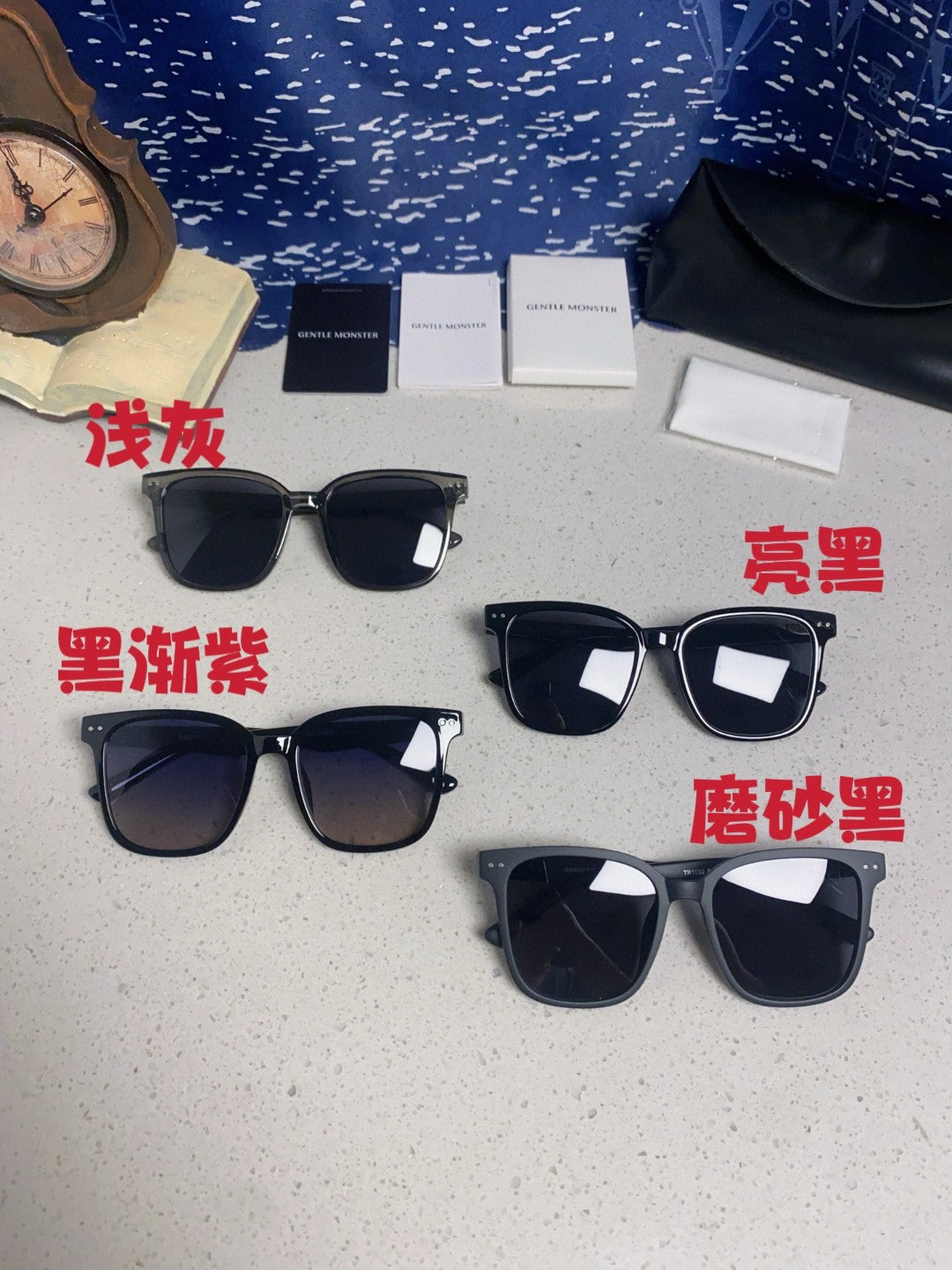 Gentle Monster Polarized Fashion Black Lens Sunglasses for Men & Wome - 358869 - detail image 12