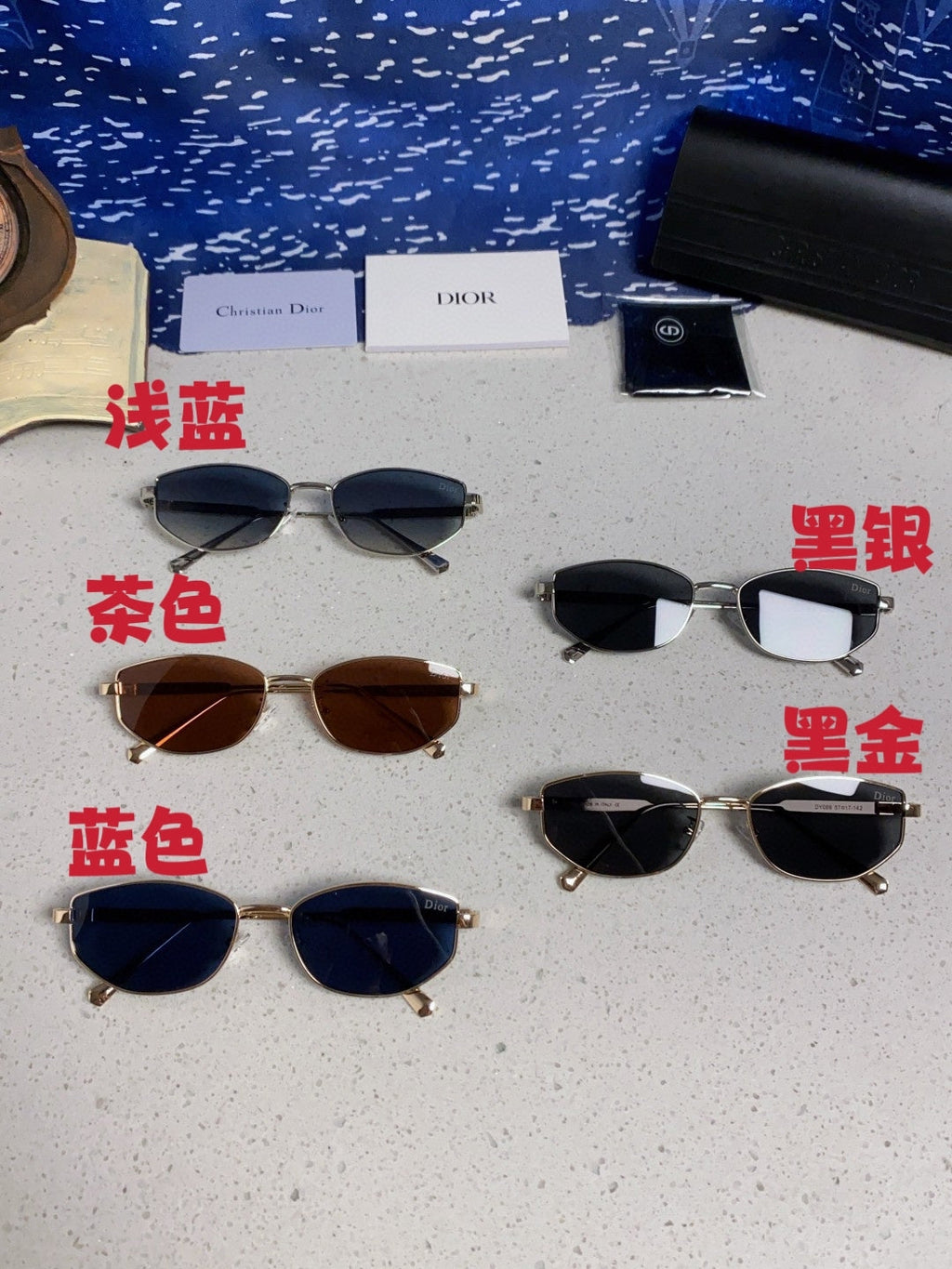Dior Metal Round Silver Lens Sunglasses for Men & Women - 158402 - detail image 11