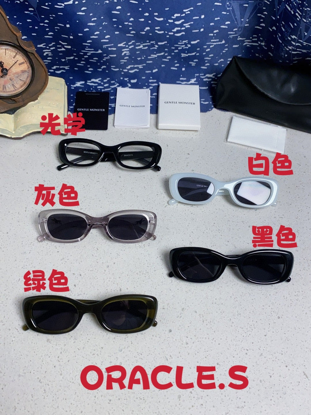 Gentle Monster ORACLE Cat-Eye Gold Lens Sunglasses for Women - detail image 12