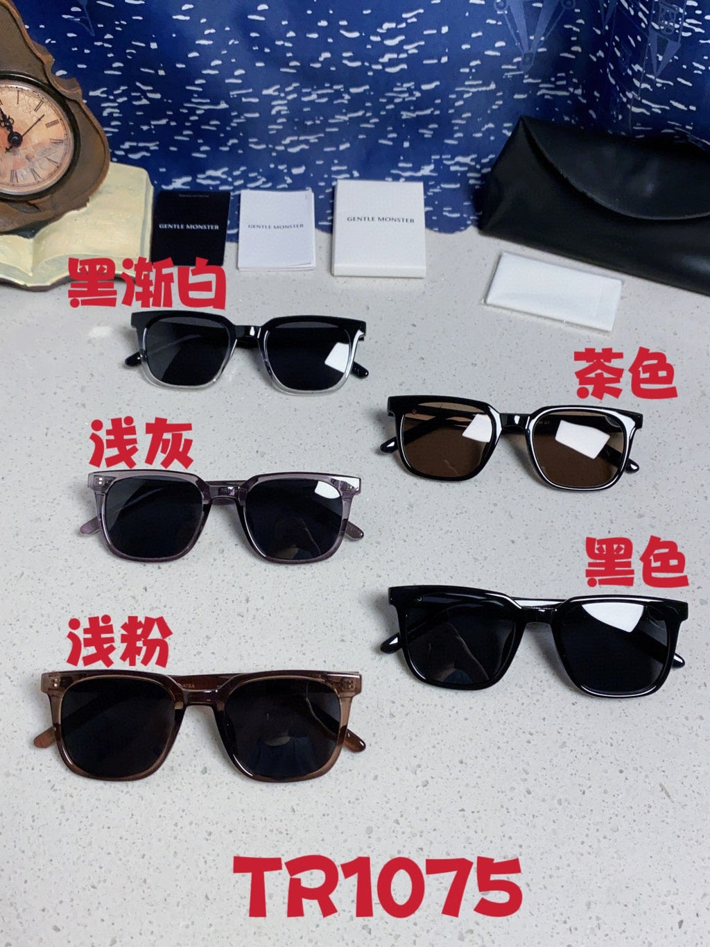 Gentle Monster TR1076 Fashion Black Lens Sunglasses for Men & Women - 466361 - detail image 12