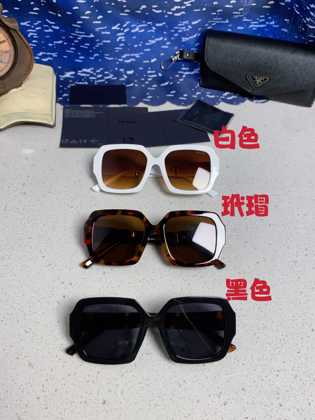 Prada Square Brown Lens Sunglasses for Men & Women - 465605 - detail image 12