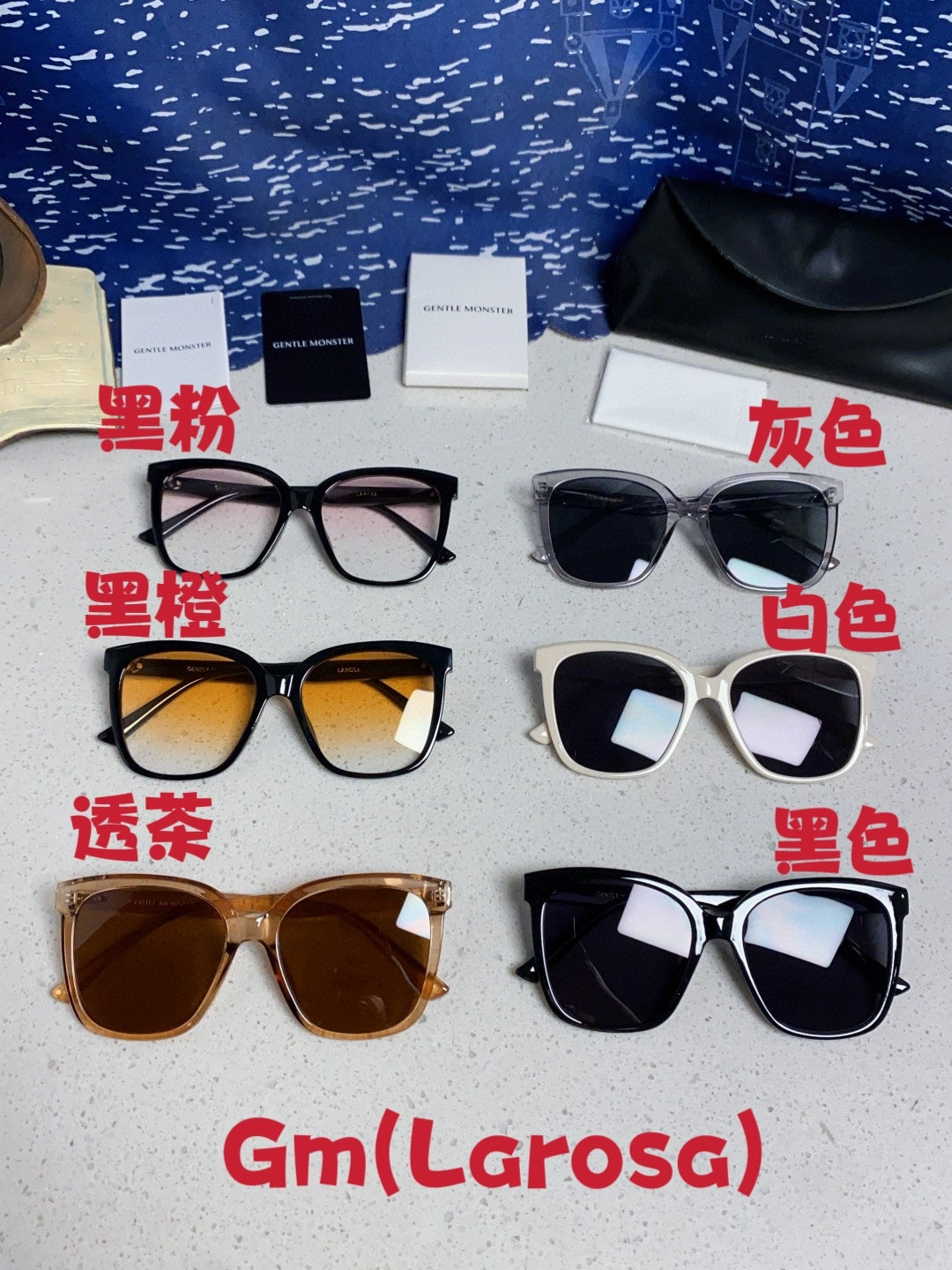 Gentle Monster LAROSA Square Black Lens Sunglasses for Men & Women - detail image 13