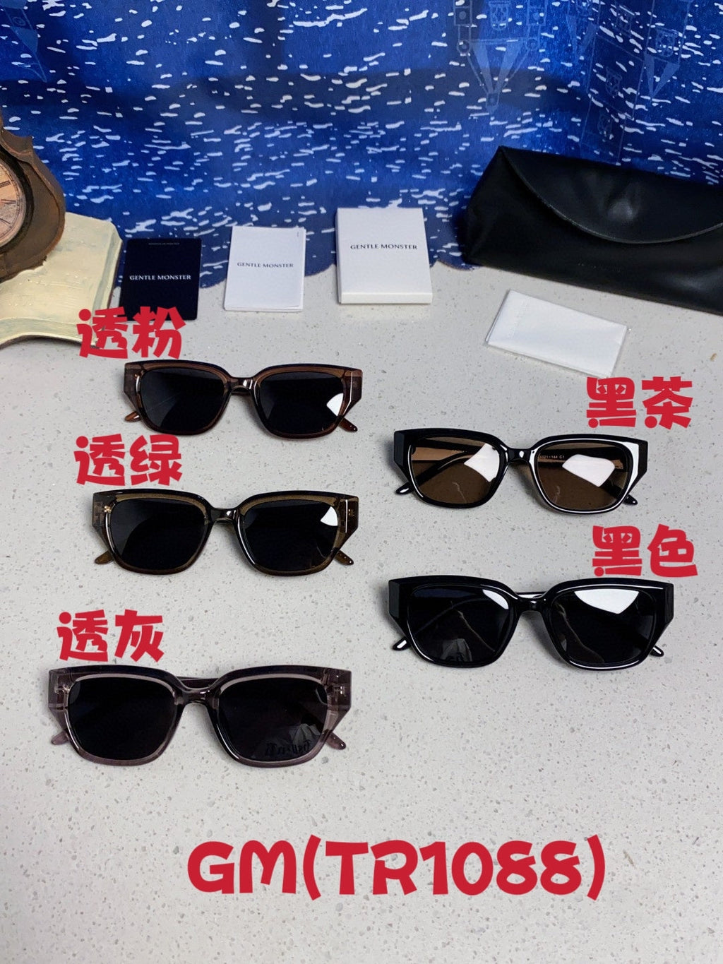 Gentle Monster TR1088 Square Black Lens Sunglasses for Women - 449976 - detail image 12