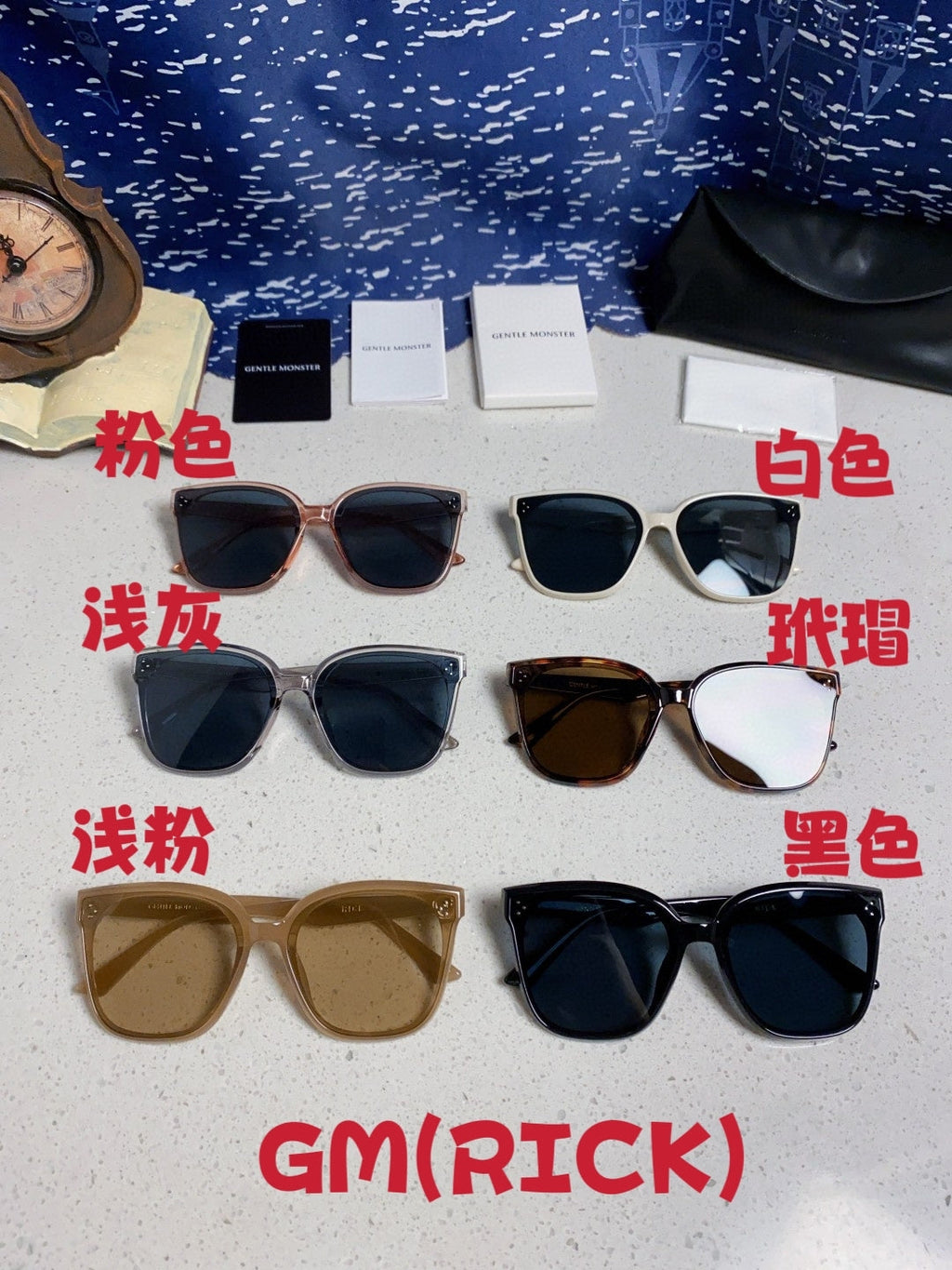 Gentle Monster RICK Polarized Oversized Blue Lens Sunglasses for Men - 132659 - detail image 12