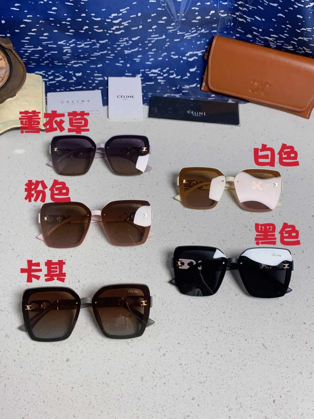 Celine Fashion Black Lens Sunglasses for Women - 398804 - detail image 12