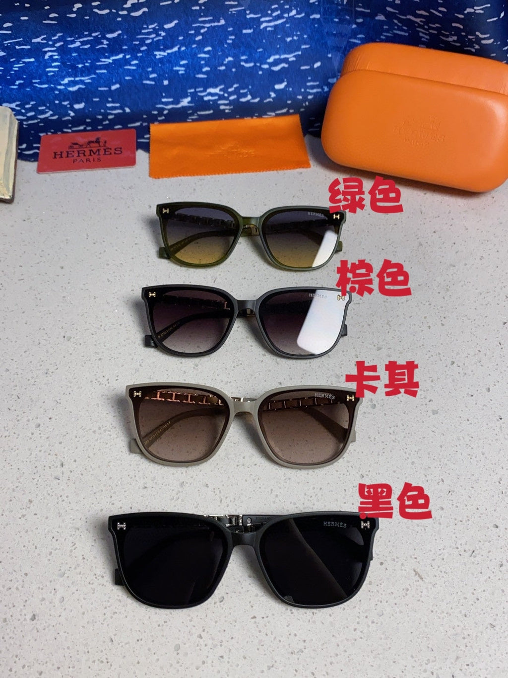 Hermès Fashion Black Lens Sunglasses for Women - detail image 12