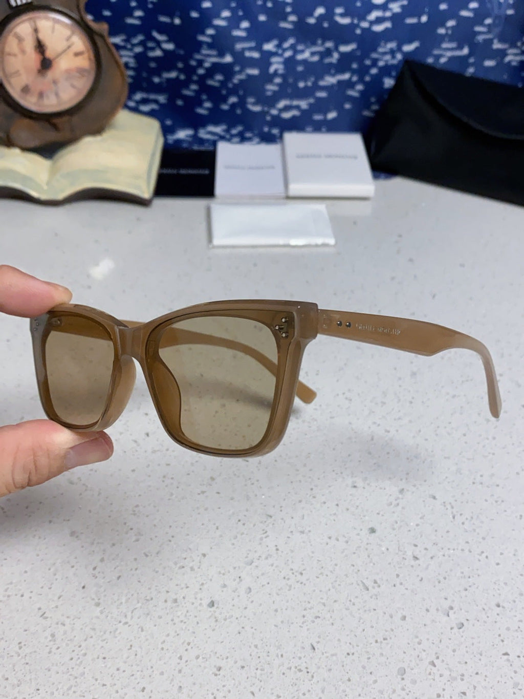 Gentle Monster SOLBEI Metal Fashion Brown Lens Sunglasses for Women - detail image 6