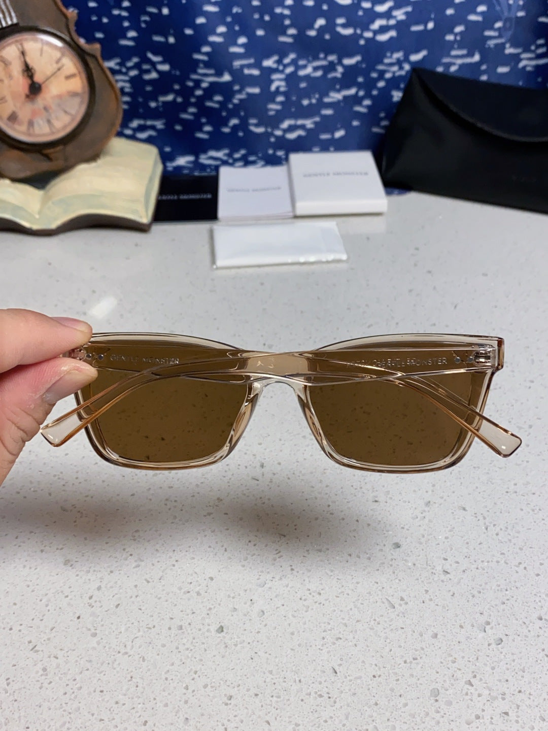 Gentle Monster SOLBEI Metal Fashion Brown Lens Sunglasses for Women - 432961 - detail image 5