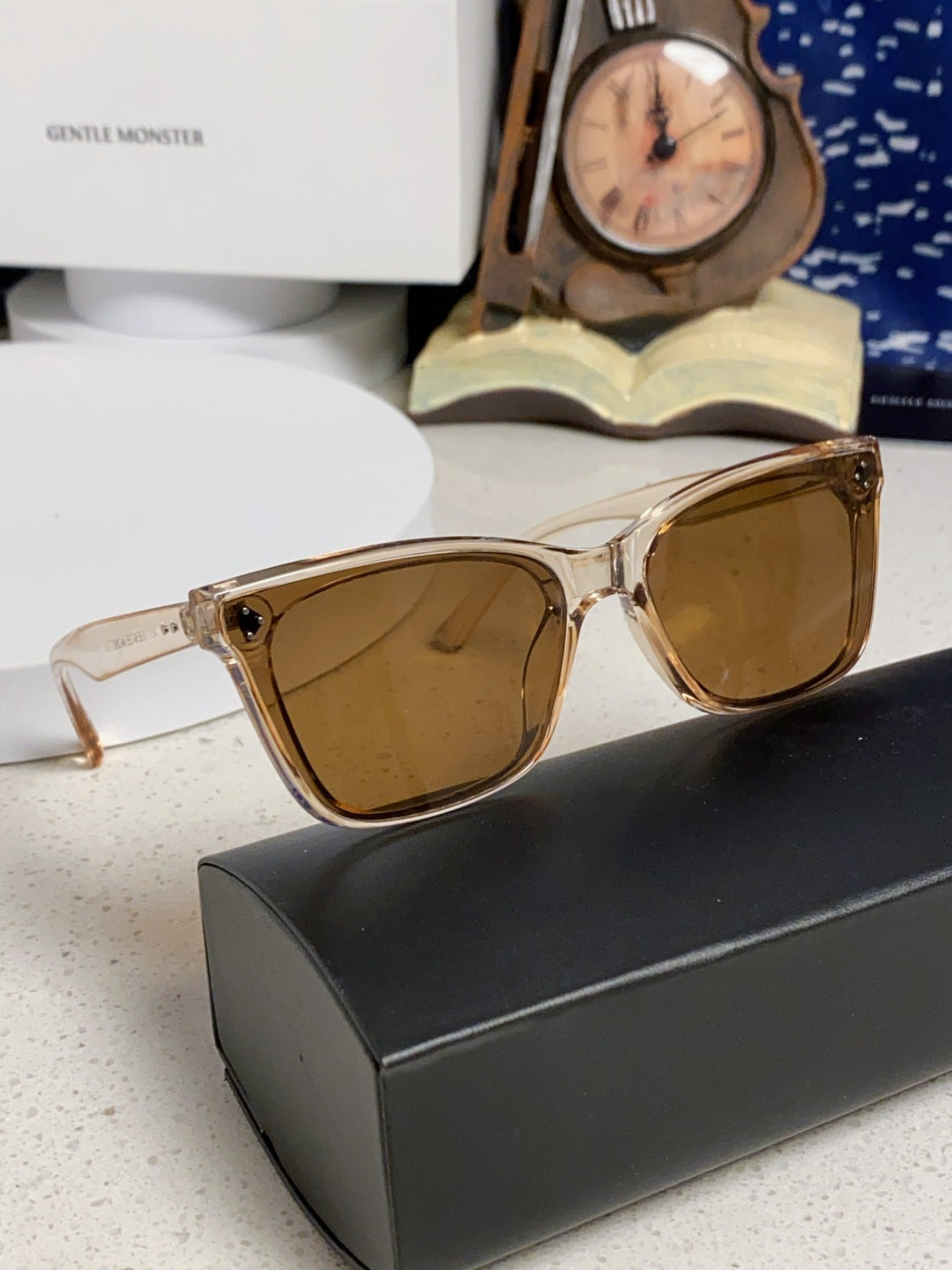 Gentle Monster SOLBEI Metal Fashion Brown Lens Sunglasses for Women - 399405 - detail image 10