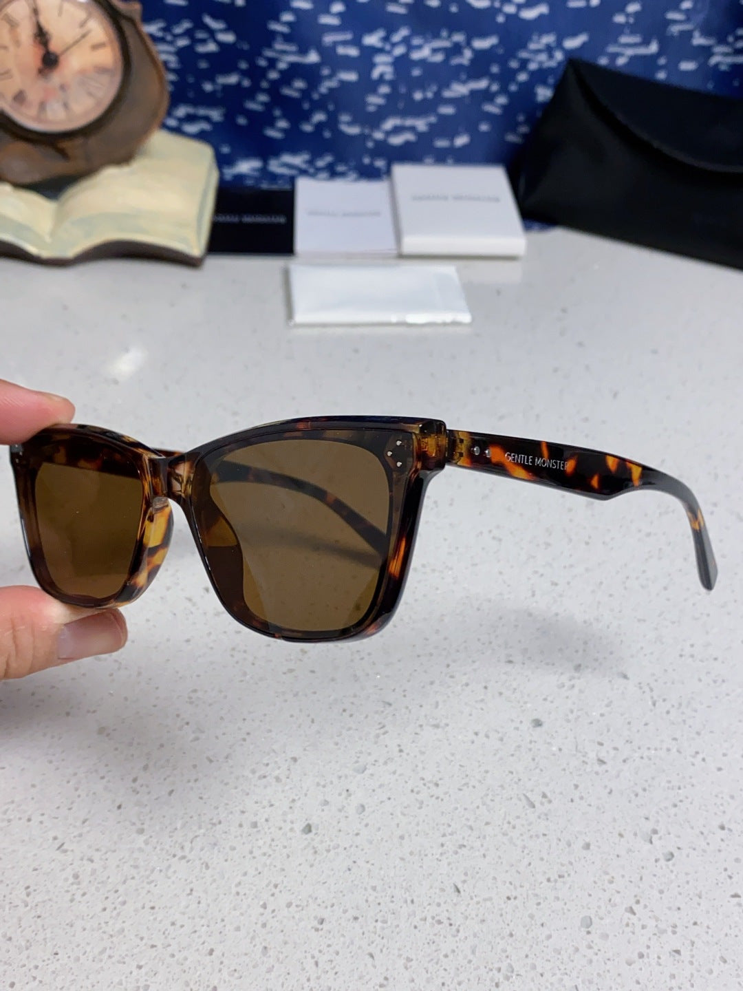 Gentle Monster SOLBEI Metal Fashion Black Lens Sunglasses for Women - 432965 - detail image 6
