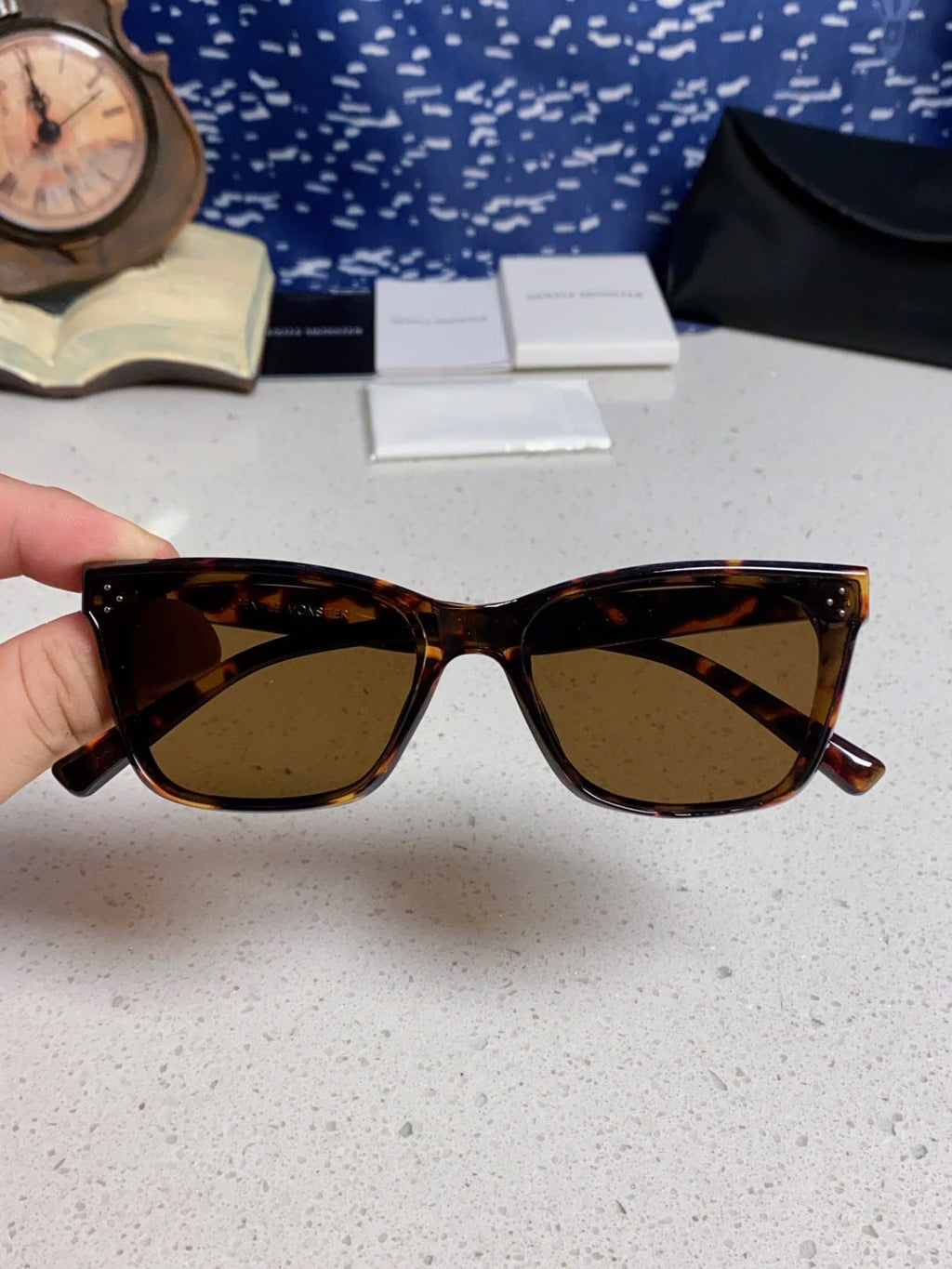 Gentle Monster SOLBEI Metal Fashion Black Lens Sunglasses for Women - 399409 - detail image 4