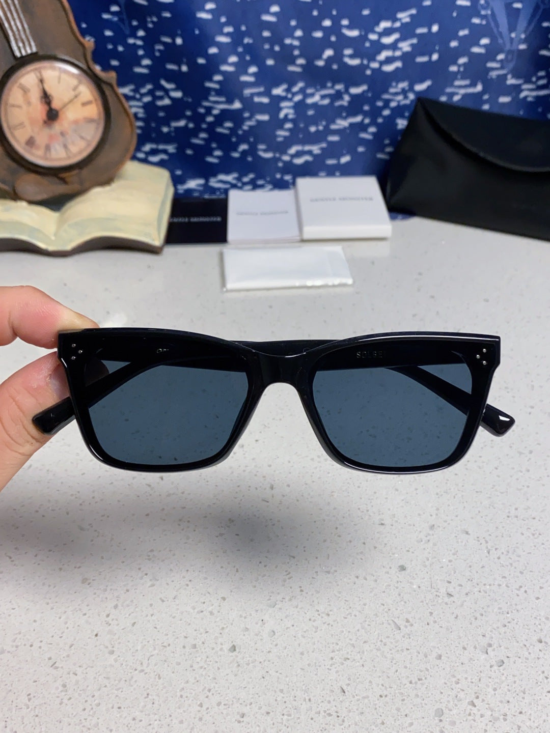 Gentle Monster SOLBEI Metal Fashion Black Lens Sunglasses for Women - detail image 4