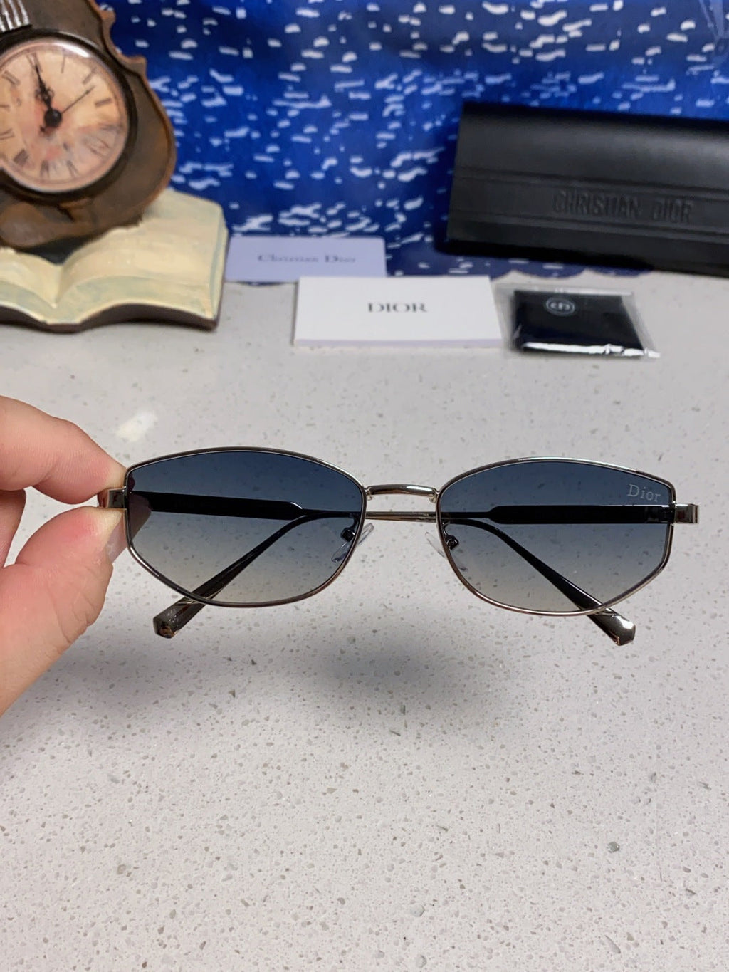 Dior Metal Round Silver Lens Sunglasses for Men & Women - 158402 - detail image 3