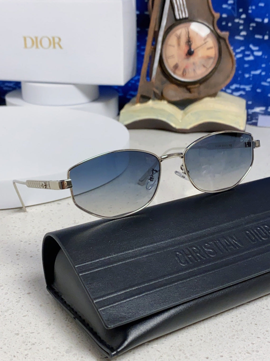 Dior Metal Round Silver Lens Sunglasses for Men & Women - 158402 - detail image 9