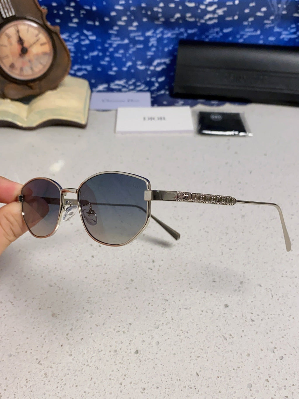 Dior Metal Round Silver Lens Sunglasses for Men & Women - 158402 - detail image 5