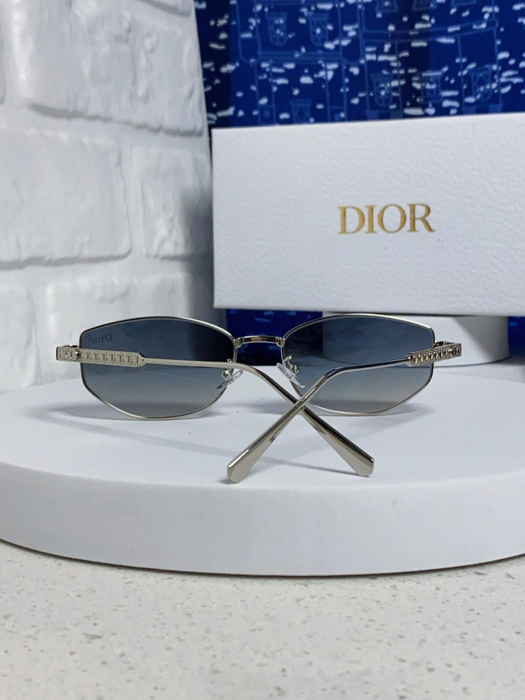 Dior Metal Round Silver Lens Sunglasses for Men & Women - 158402 - detail image 2