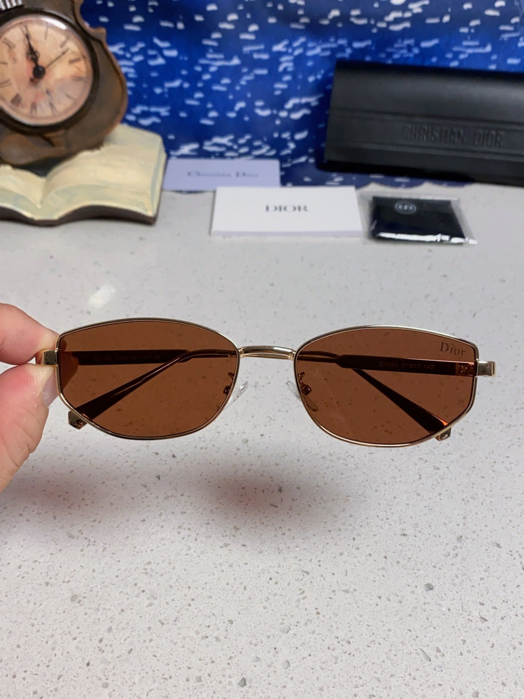 Dior Metal Round Red Lens Sunglasses for Men & Women - 158403 - detail image 5