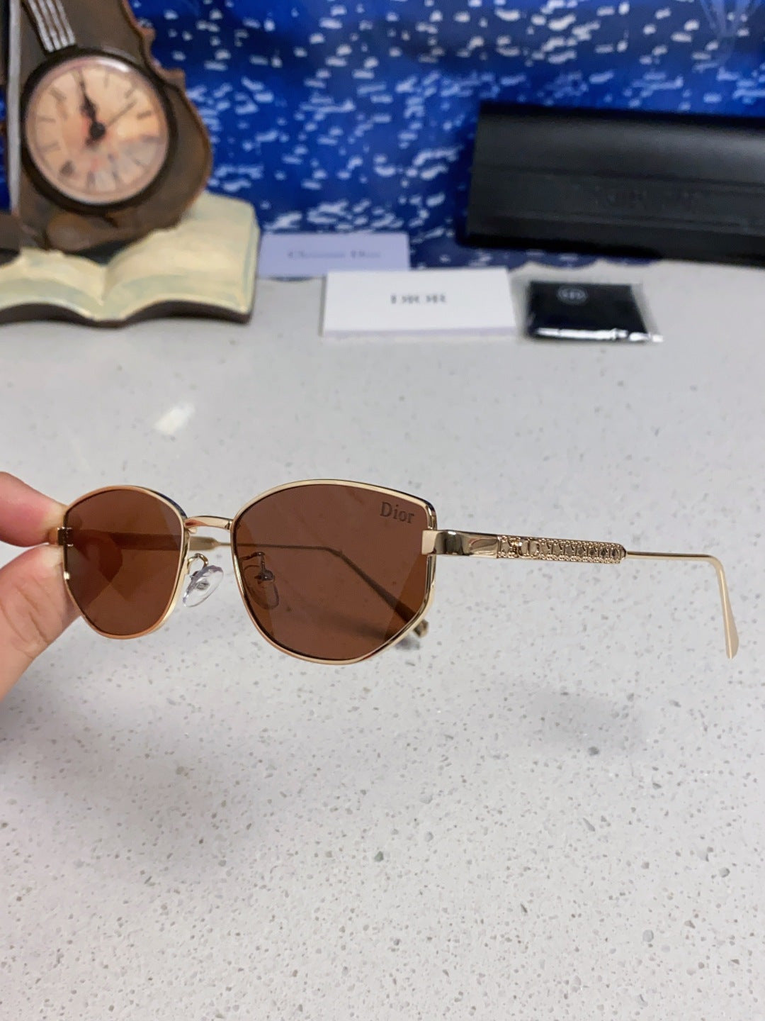 Dior Metal Round Red Lens Sunglasses for Men & Women - 158403 - detail image 7