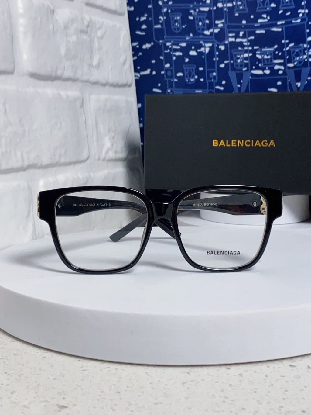 Balenciaga Folding Square Gold Lens Sunglasses for Men & Women - 416119 - detail image 3