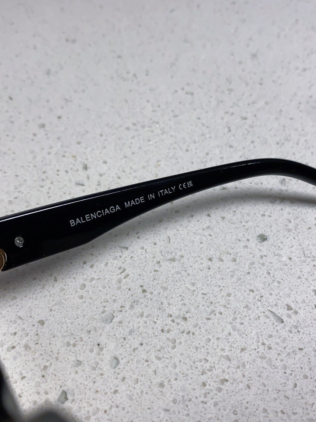Balenciaga Folding Square Gold Lens Sunglasses for Men & Women - detail image 9