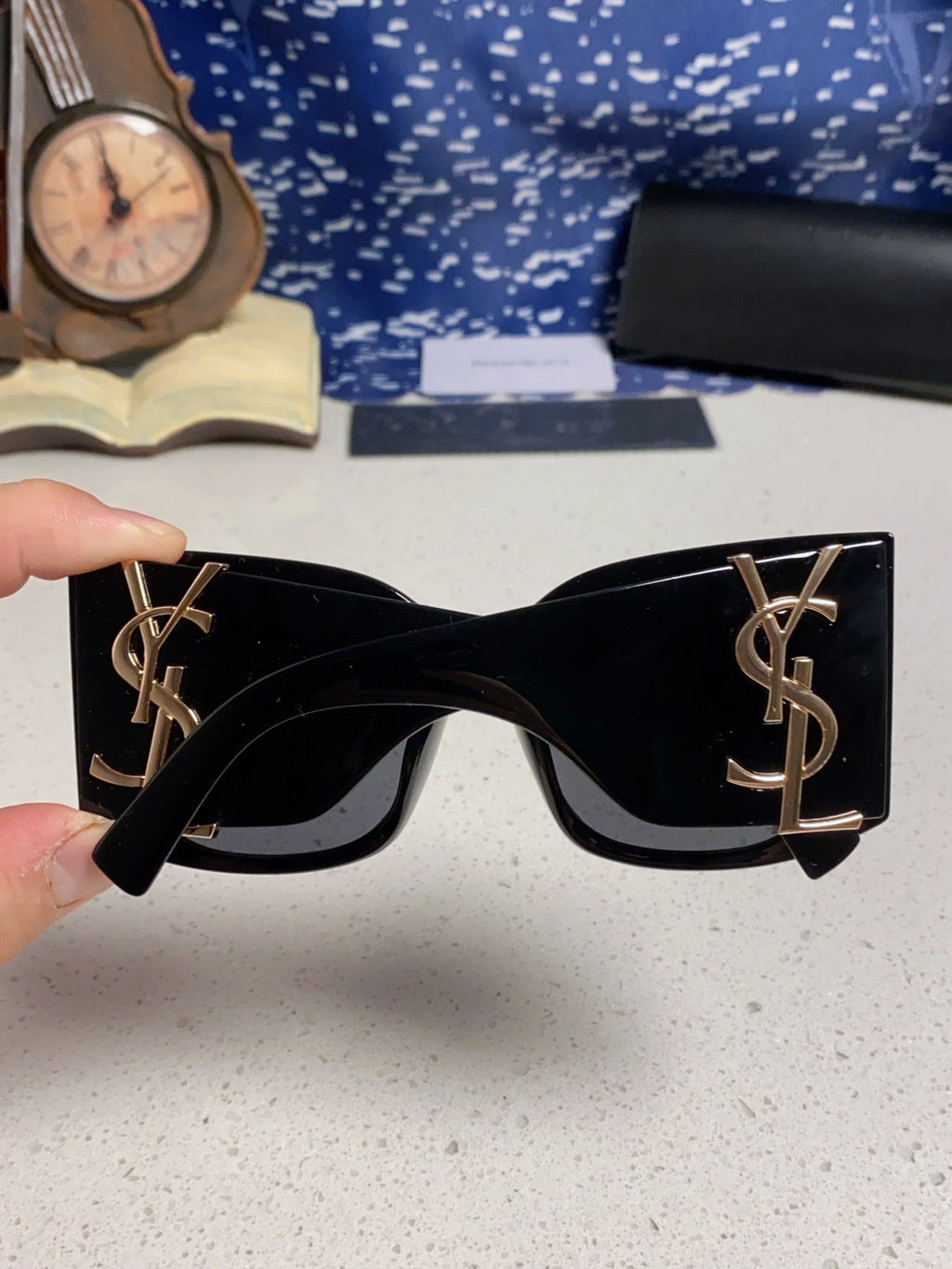 Saint Laurent Oversized Black Lens Sunglasses for Women - 449223 - detail image 5