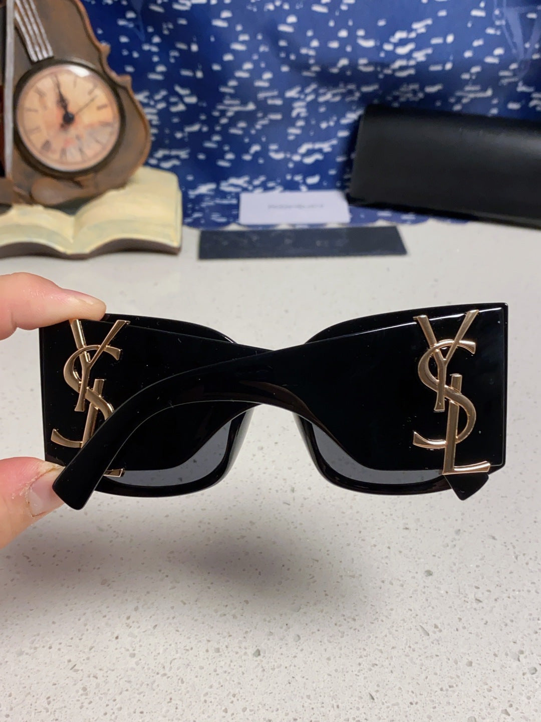 Saint Laurent Oversized Black Lens Sunglasses for Women - 449223 - detail image 5