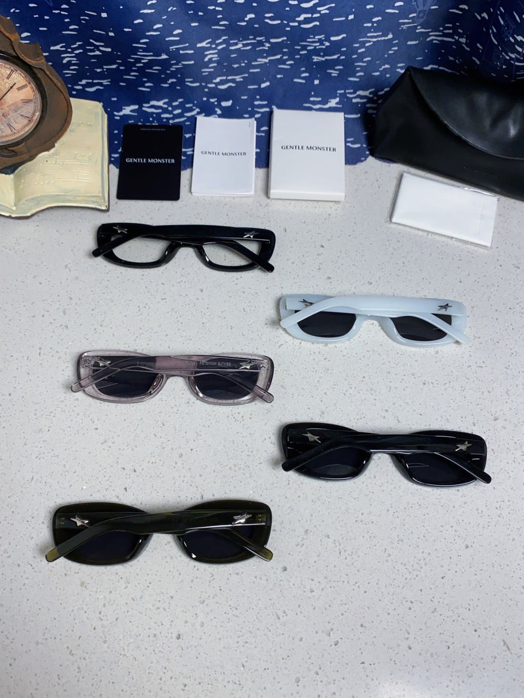 Gentle Monster ORACLE Cat-Eye Gold Lens Sunglasses for Women - detail image 11