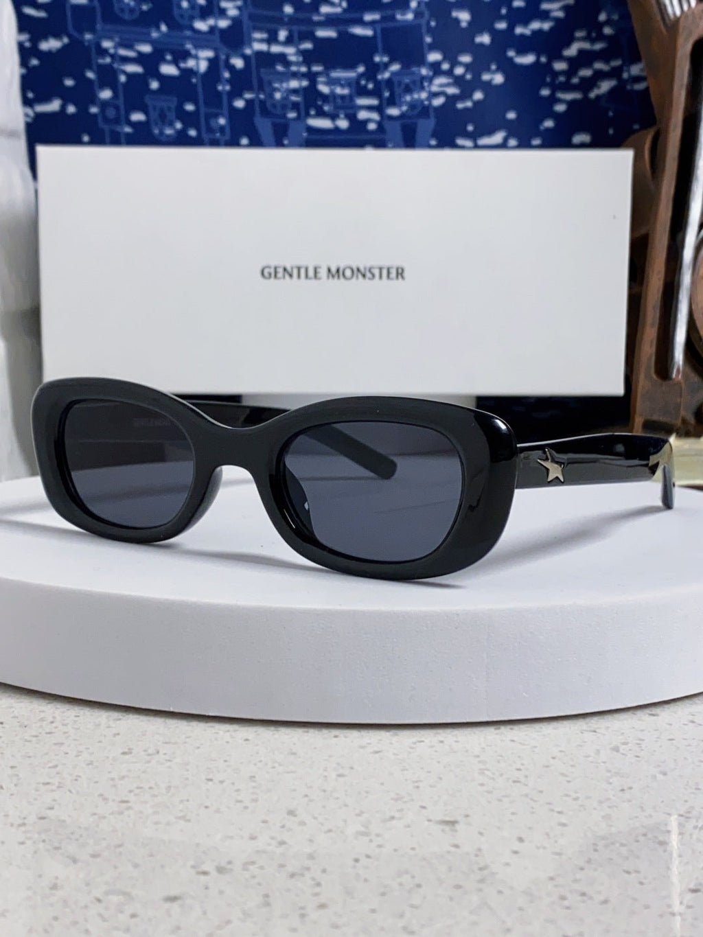 Gentle Monster ORACLE Cat-Eye Gold Lens Sunglasses for Women