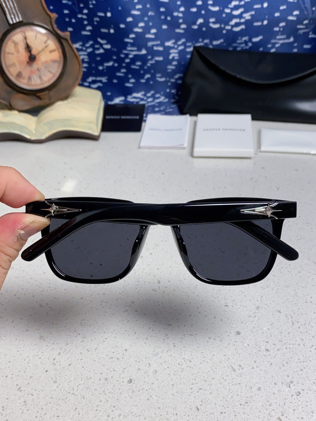 Gentle Monster TR1076 Fashion Black Lens Sunglasses for Men & Women - detail image 5