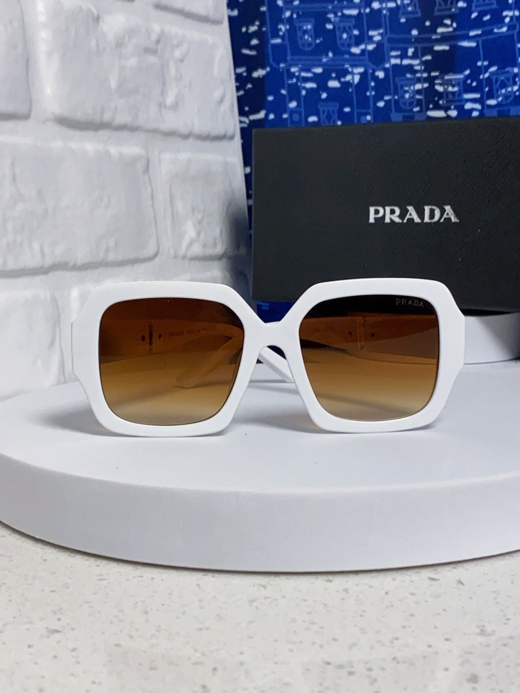 Prada Square Brown Lens Sunglasses for Men & Women - 465605 - detail image 2