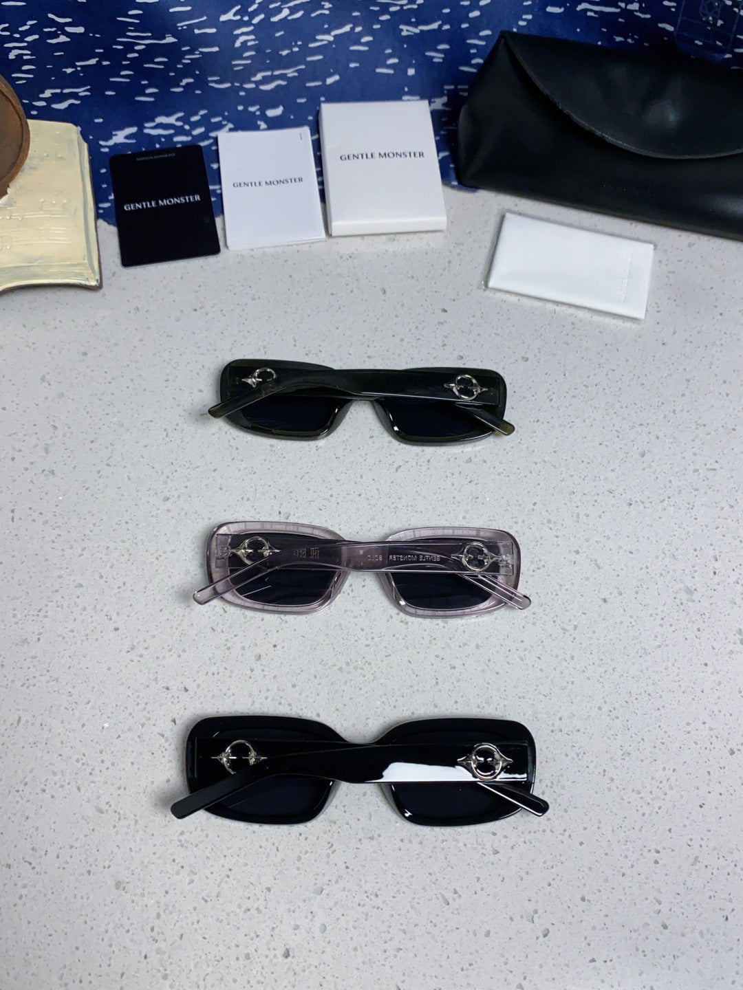 Gentle Monster THE Polarized Square Black Lens Sunglasses for Men & W - 466400 - detail image 11