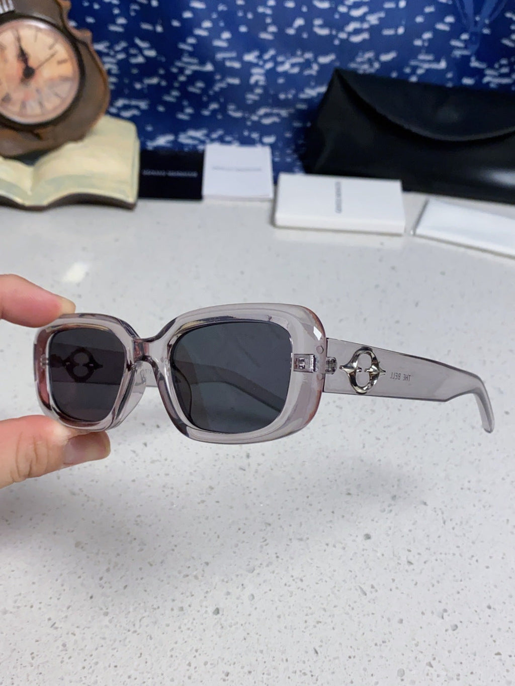 Gentle Monster THE Polarized Square Silver Lens Sunglasses for Men & Women - detail image 6