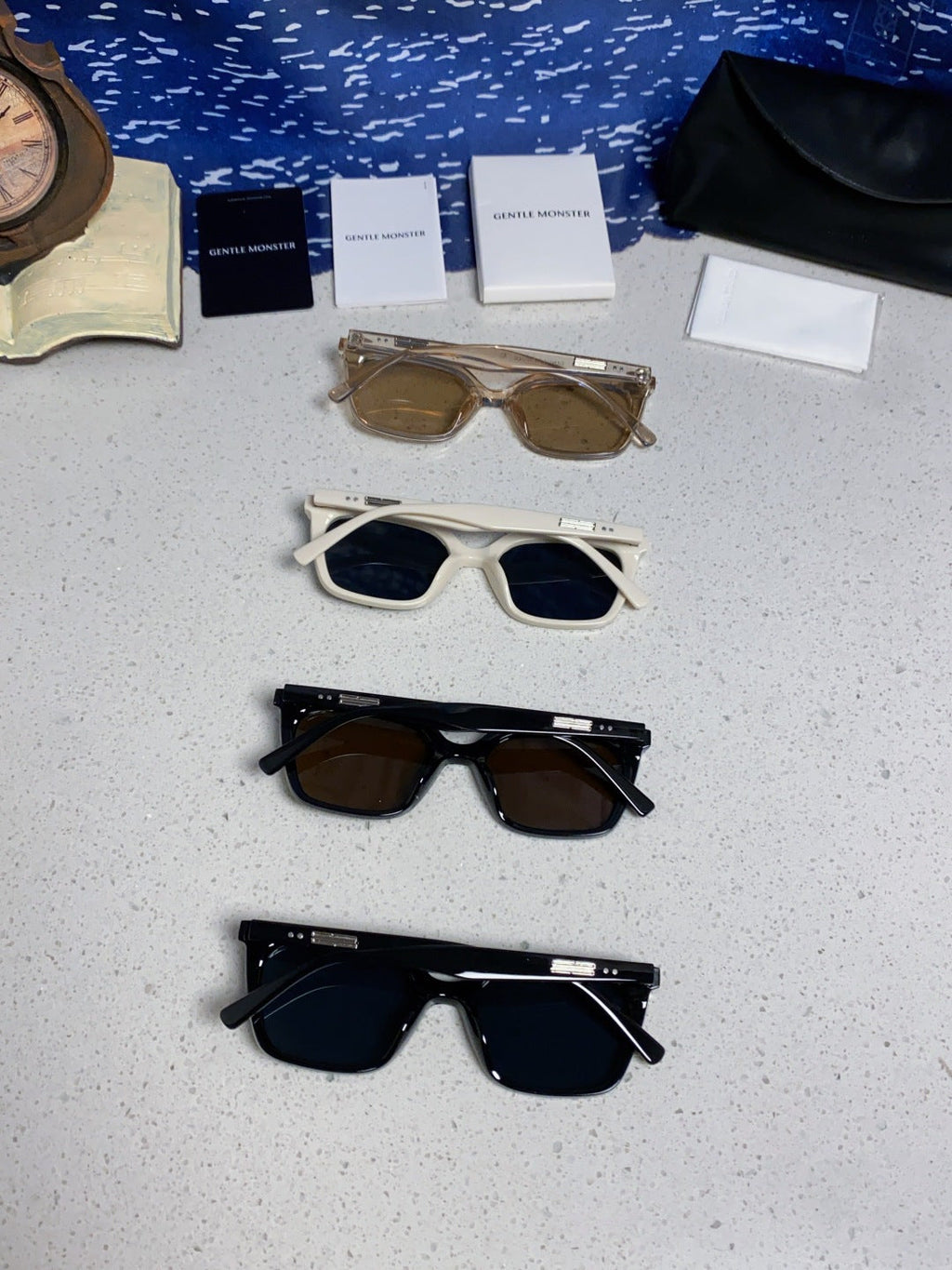 Gentle Monster MONOO Polarized Square Black Lens Sunglasses for Men & Women - detail image 11