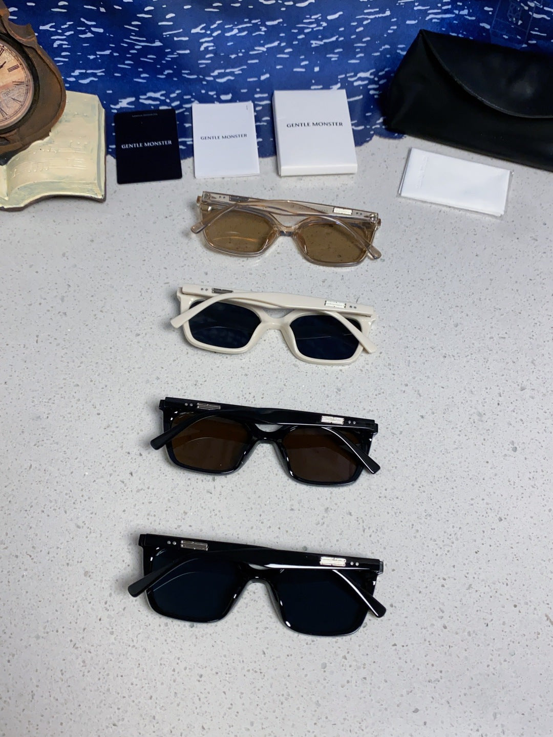 Gentle Monster MONOO Polarized Square Blue Lens Sunglasses for Men & Women - detail image 11