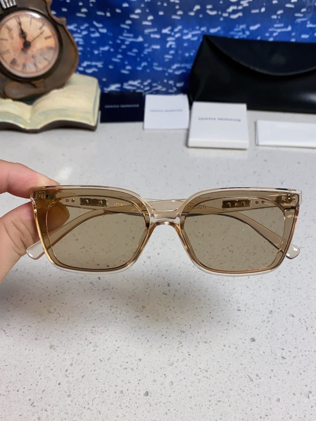 Gentle Monster MONOO Polarized Square Silver Lens Sunglasses for Men & Women - detail image 3
