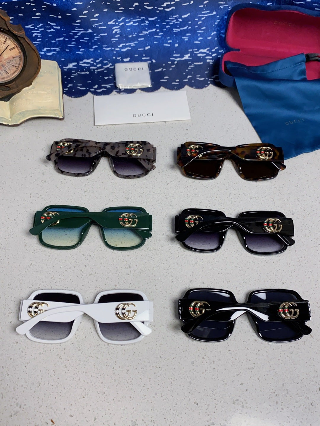 Gucci Fashion Blue Lens Sunglasses for Men & Women - 997532 - detail image 11
