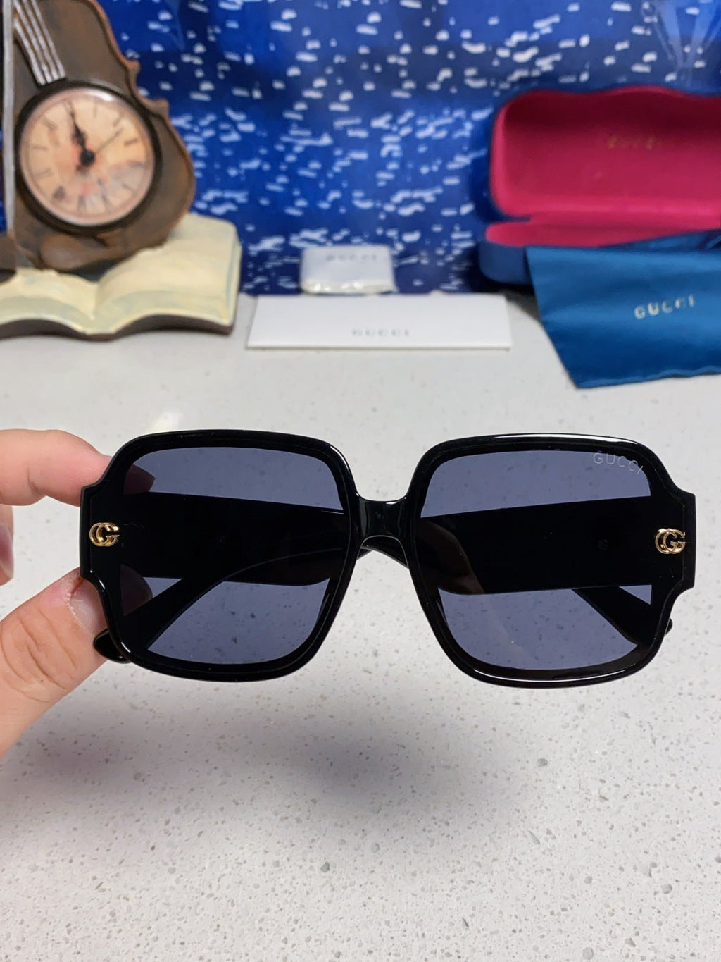 Gucci Fashion Blue Lens Sunglasses for Men & Women - 997532 - detail image 4