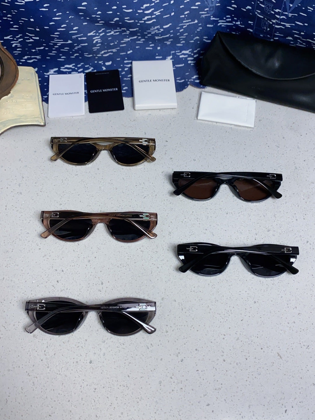 Gentle Monster TR1080 Polarized Cat-Eye Silver Lens Sunglasses for Men & Women - detail image 11