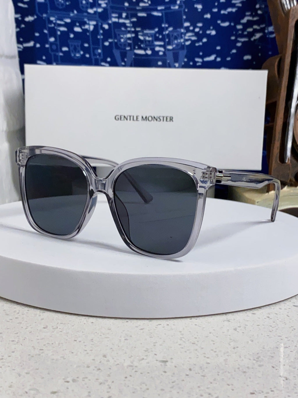 Gentle Monster LAROSA Square Black Lens Sunglasses for Men & Women - 358883