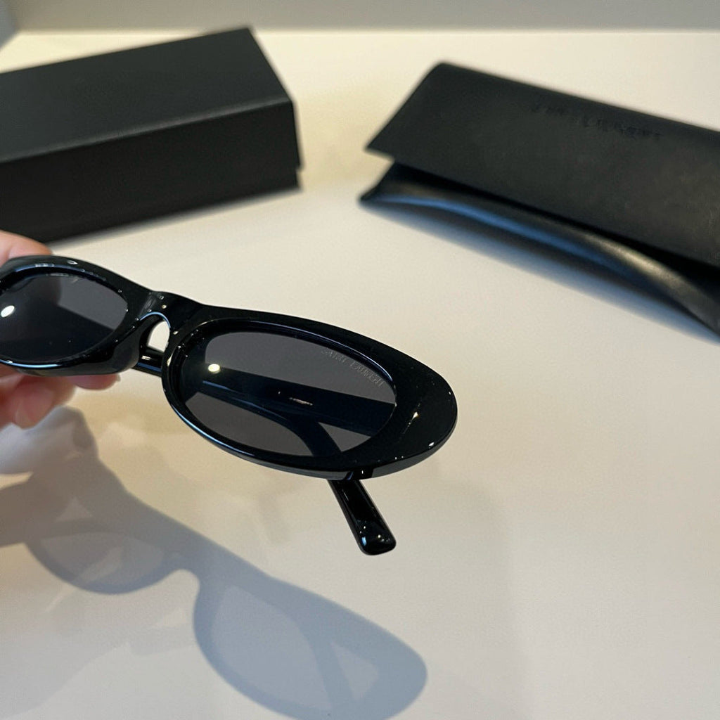 Saint Laurent Cat-Eye Blue Lens Sunglasses for Men & Women - 431913 - detail image 6
