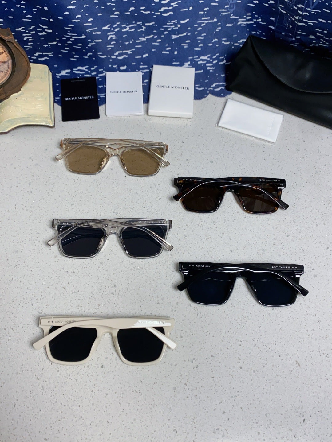 Gentle Monster GEGEN Square Blue Lens Sunglasses for Men & Women - 466380 - detail image 12